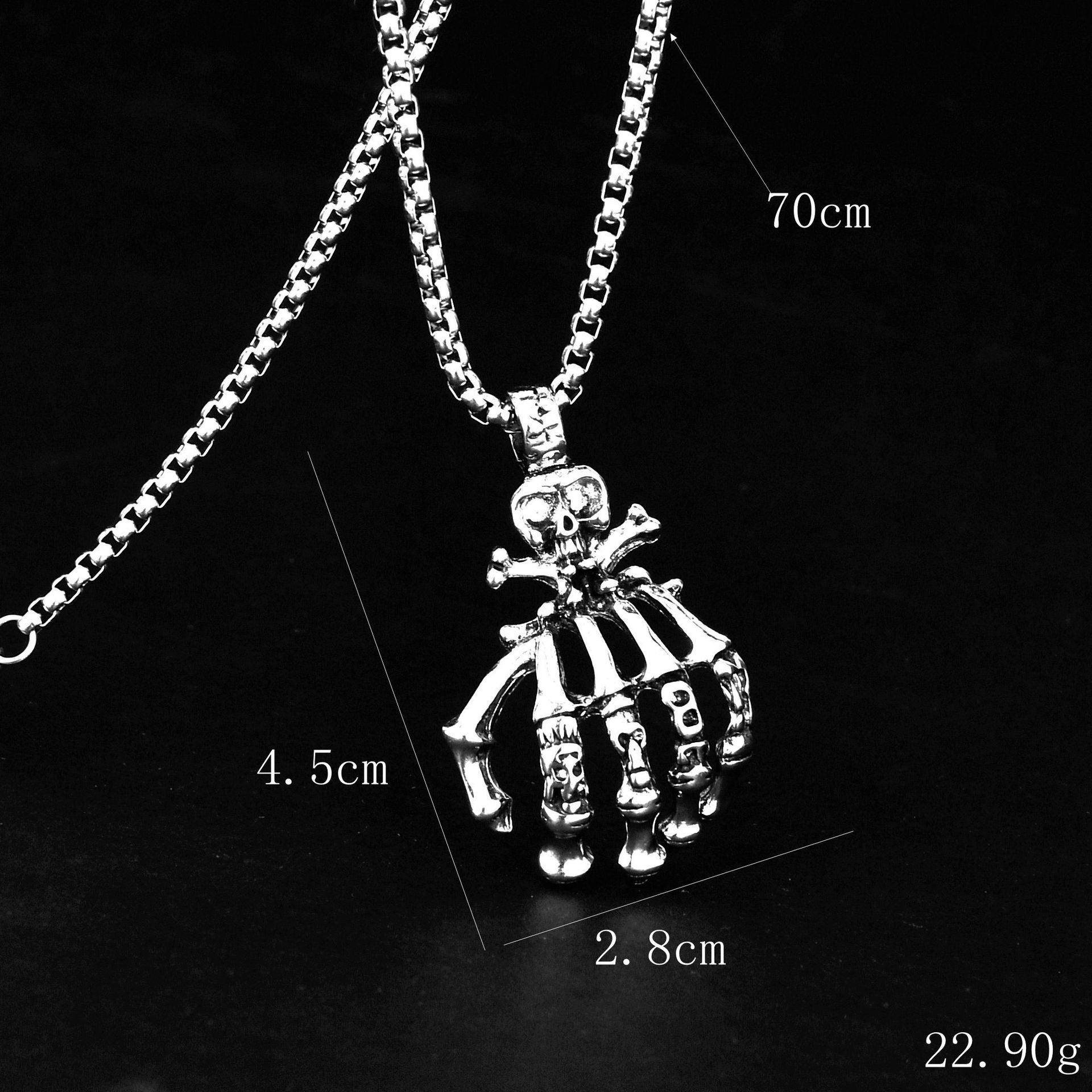 Хэллоуин Скелет Призрачная Рука Популярный Преувеличенный Панк Стиль Подвеска Мужская Личность Универсальное Ожерелье
Хэллоуин Скелет Призрачная Рука Популярный Преувеличенный Панк Стиль Подвеска Мужская Личность Универсальное Ожерелье