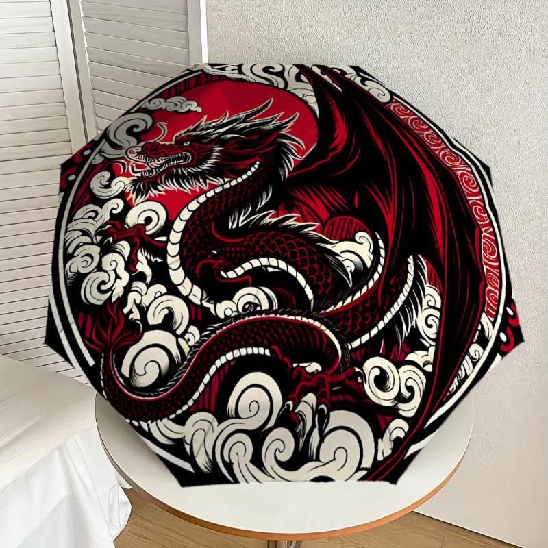 1pc Red Dragon Yin Yang Symbol Umbrella with Plastic Handle,Suitable for All Seasons Home Travel Outdoor UmbrellaDD1029
1pc Red Dragon Yin Yang Symbol Umbrella with Plastic Handle,Suitable for All Seasons Home Travel Outdoor UmbrellaDD1029