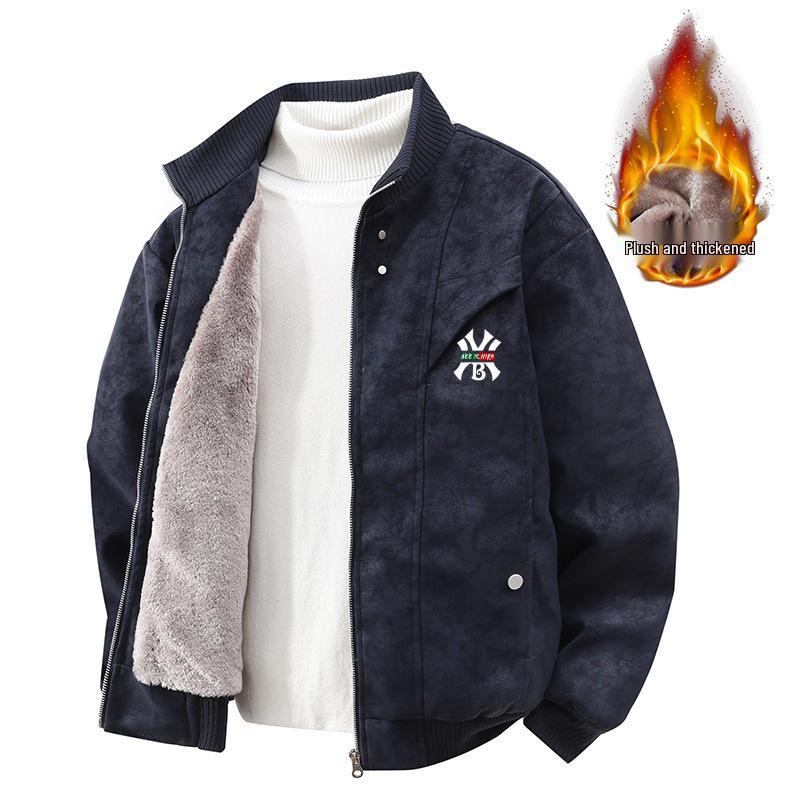 High-End Trendy Men s Plus Size Stand Collar Velvet Jacket - Autumn/Winter Casual Outerwear 2XL (Weight 150-170 kg)
High-End Trendy Men s Plus Size Stand Collar Velvet Jacket - Autumn/Winter Casual Outerwear 2XL (Weight 150-170 kg)