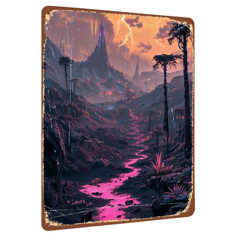 Dreamy Alien Valley Landscape Metal Iron Painting Home Wall Decor Living Room Art Hanging Ornament 20x30cm(7.8x11.8inch)
Dreamy Alien Valley Landscape Metal Iron Painting Home Wall Decor Living Room Art Hanging Ornament 20x30cm(7.8x11.8inch)