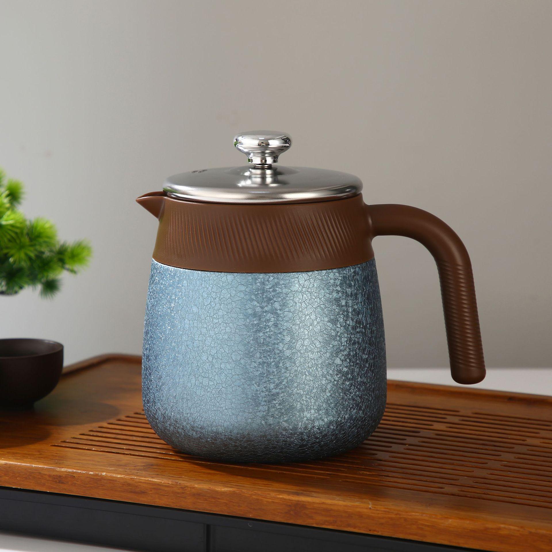 Titanium-Coated Insulated Teapot Set: Stew & Brew Tea Kettle, Tea and Water Separator, Large Capacity Coffee Pot for Home Use 700ml небесно-голубой
Titanium-Coated Insulated Teapot Set: Stew & Brew Tea Kettle, Tea and Water Separator, Large Capacity Coffee Pot for Home Use 700ml небесно-голубой