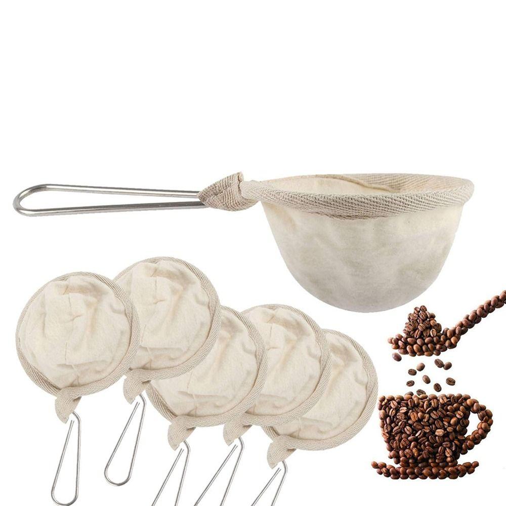 Reusable Coffee Strainer Pouch Flannel Cloth Strainer Tea Filter Dripper Coffee Filter Bag Home 1 Pc
Reusable Coffee Strainer Pouch Flannel Cloth Strainer Tea Filter Dripper Coffee Filter Bag Home 1 Pc