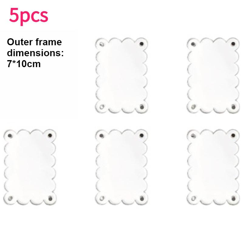 5/10pc Acrylic Wave Magnetic Photo Frames Set for Polaroid Picture Frame Double-Sided Photo Clip Transparent Photo Display Frame
5/10pc Acrylic Wave Magnetic Photo Frames Set for Polaroid Picture Frame Double-Sided Photo Clip Transparent Photo Display Frame