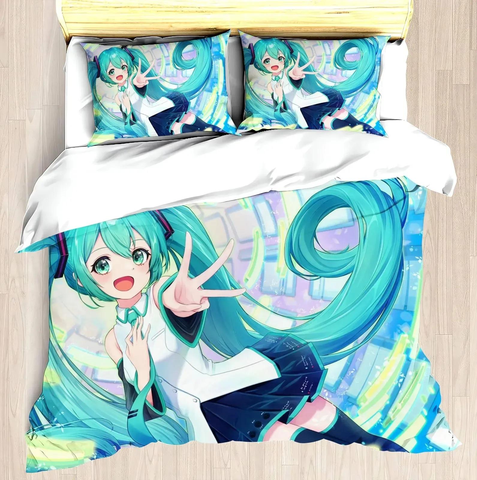 2026 Hatsune Miku Anime 100% Polyester Bedding Set Duvet Cover Set Printed Cartoon Home Decor 135x200cm
2026 Hatsune Miku Anime 100% Polyester Bedding Set Duvet Cover Set Printed Cartoon Home Decor 135x200cm