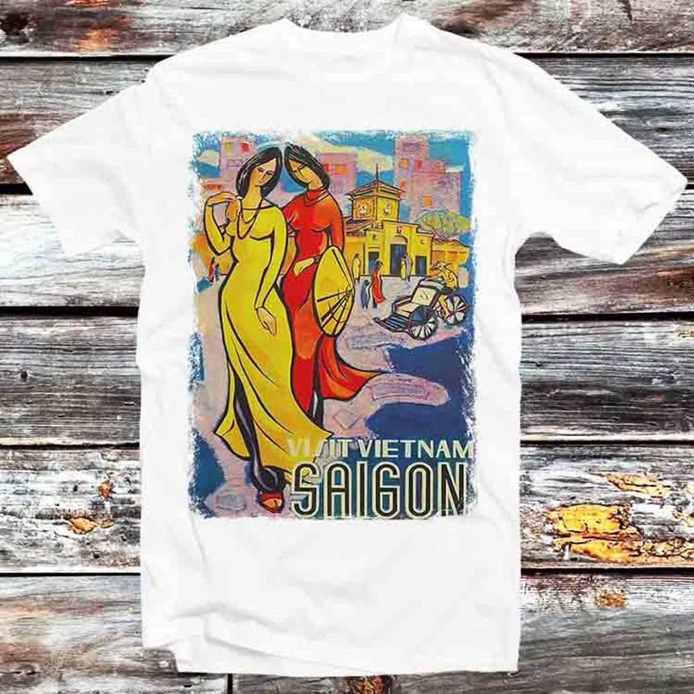 230GSM 100% Cotton T-Shirt Saigon Vietnam Vintage Travel Poster T Shirt Vintage Retro Gift Mens Womens Unisex Cartoon Anime Top Tee B1133 XS белый
230GSM 100% Cotton T-Shirt Saigon Vietnam Vintage Travel Poster T Shirt Vintage Retro Gift Mens Womens Unisex Cartoon Anime Top Tee B1133 XS белый