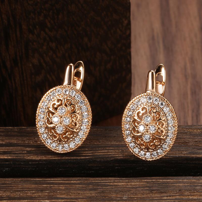 Vintage Zircon Drop Earrings 585 Rose Gold Women Luxury Oval Geometric Classic Hoops Earrings Fashion Wedding Jewelry Earrings
Vintage Zircon Drop Earrings 585 Rose Gold Women Luxury Oval Geometric Classic Hoops Earrings Fashion Wedding Jewelry Earrings