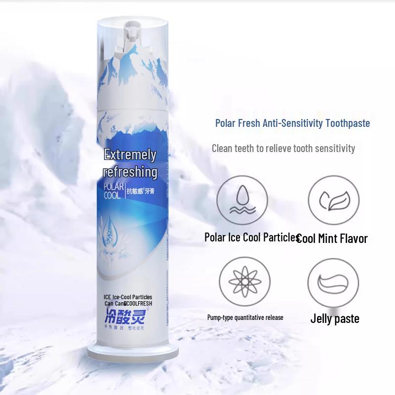 Cold Sensitive Ling Polar Shuang Dual Anti-Sensitive Pump Toothpaste
Cold Sensitive Ling Polar Shuang Dual Anti-Sensitive Pump Toothpaste