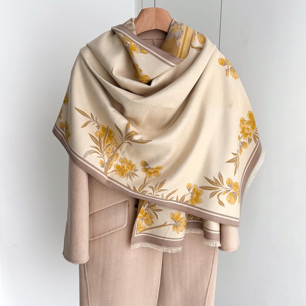Luxury Thickened Warm Scarf For Women Long Tassel Pashmina Shawl Faux Cashmere Warps Autumn Winter High Quality Blanket
Luxury Thickened Warm Scarf For Women Long Tassel Pashmina Shawl Faux Cashmere Warps Autumn Winter High Quality Blanket