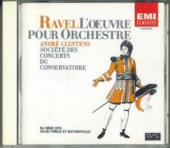 CD ANDRE CLUYTENS - Ravel L oeuvre Pour Orchestre Vol.3 TOCE59037 EMI Japan Classical Used
CD ANDRE CLUYTENS - Ravel L oeuvre Pour Orchestre Vol.3 TOCE59037 EMI Japan Classical Used