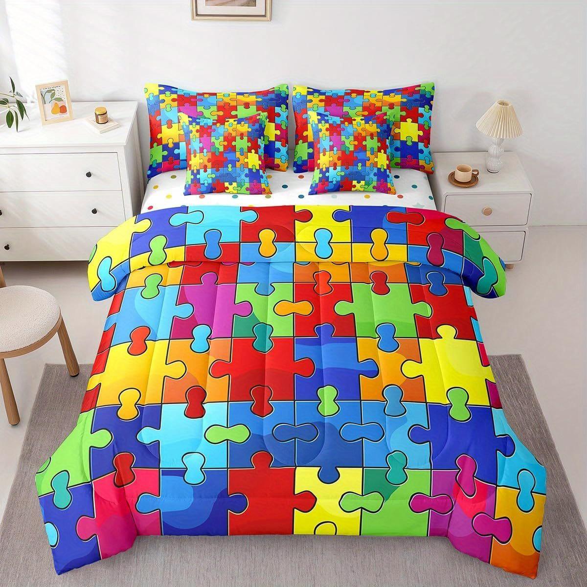 Puzzle Bedding Set 3D Printing Sea 2-3 Piece Set (No Core) Suitable for Bedroom Duvet Cover Set Gift Home Decor Fashion Textile Eusingle 135x200cm
Puzzle Bedding Set 3D Printing Sea 2-3 Piece Set (No Core) Suitable for Bedroom Duvet Cover Set Gift Home Decor Fashion Textile Eusingle 135x200cm