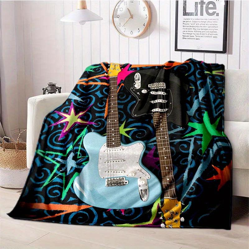 Colorful notes and guitar patterns Flannel printed blanket suitable for all seasons suitable for living room office sofa travel 75x100cm
Colorful notes and guitar patterns Flannel printed blanket suitable for all seasons suitable for living room office sofa travel 75x100cm