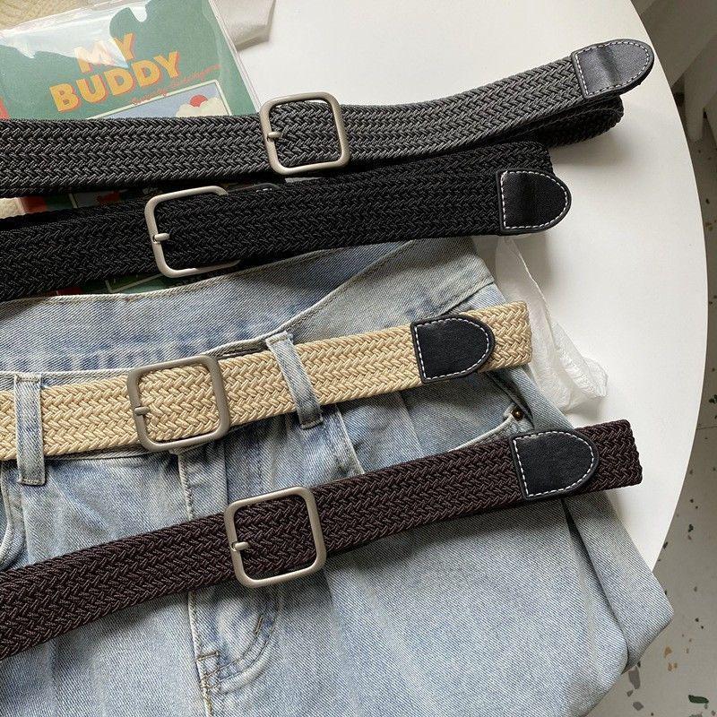 Elastic Woven Canvas Belt with Pin Buckle for Men and Women - Korean Fashion, Versatile for Jeans, No-Punching Design. 105 cm
Elastic Woven Canvas Belt with Pin Buckle for Men and Women - Korean Fashion, Versatile for Jeans, No-Punching Design. 105 cm