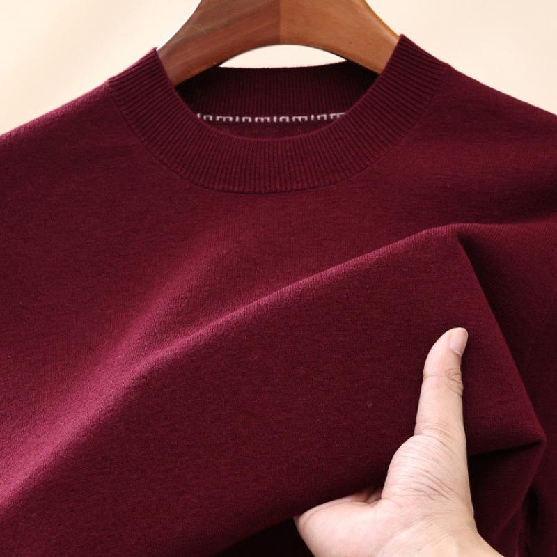 Hengyuanxiang Men s 100% Wool Red Sweater - Round Neck, Year of the Dragon, Autumn/Winter 2025, Middle-aged Base Layer Knitwear 110
Hengyuanxiang Men s 100% Wool Red Sweater - Round Neck, Year of the Dragon, Autumn/Winter 2025, Middle-aged Base Layer Knitwear 110