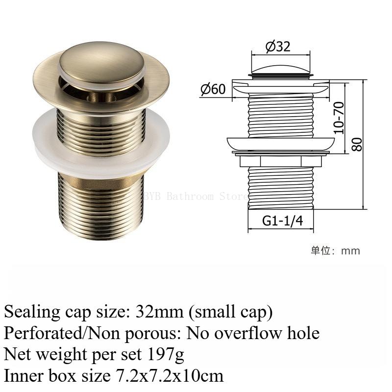 Washbasin Copper Spring Launching Device Bathroom Sink Basin Pressing Mushroom Head Dewatering Device Table Basin Drainage Acces
Washbasin Copper Spring Launching Device Bathroom Sink Basin Pressing Mushroom Head Dewatering Device Table Basin Drainage Acces