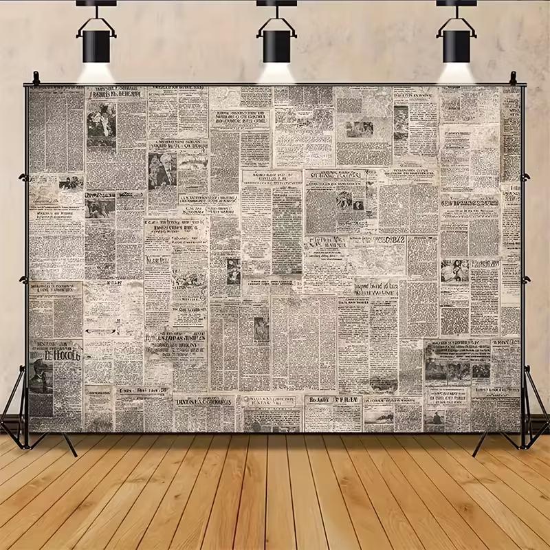 2D Antique Newspaper Collage Backdrop for Nostalgic, Retro and Textured Content Creation 47.2x31.5inch/120*80cm
2D Antique Newspaper Collage Backdrop for Nostalgic, Retro and Textured Content Creation 47.2x31.5inch/120*80cm