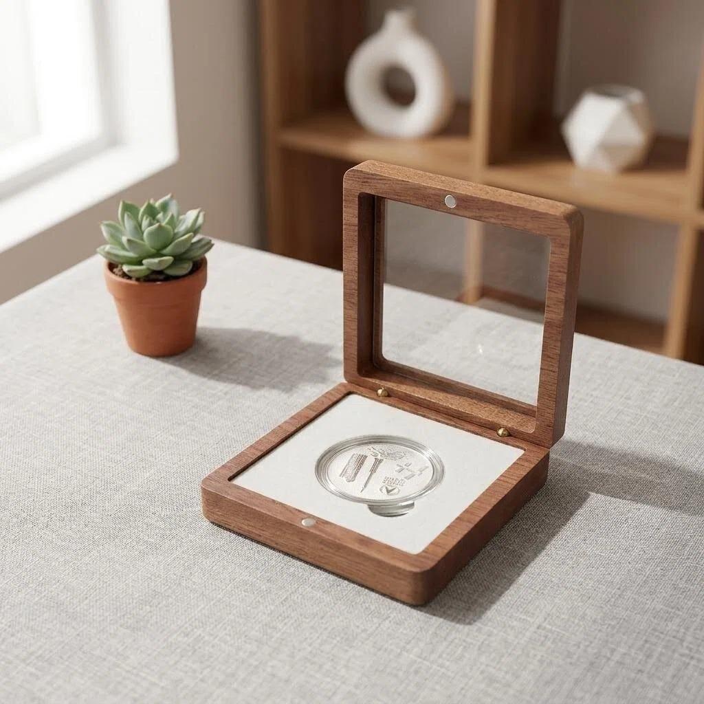 Sapele Wood Retro Collector s Box for Coins & Medals
Sapele Wood Retro Collector s Box for Coins & Medals