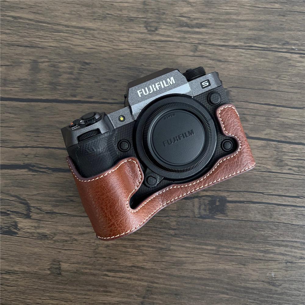 PU Leather Camera Half Case for Fujifilm XH2 XH2S Fuji X-H2 X-H2S Bottom Opening Magnetic Cover
PU Leather Camera Half Case for Fujifilm XH2 XH2S Fuji X-H2 X-H2S Bottom Opening Magnetic Cover