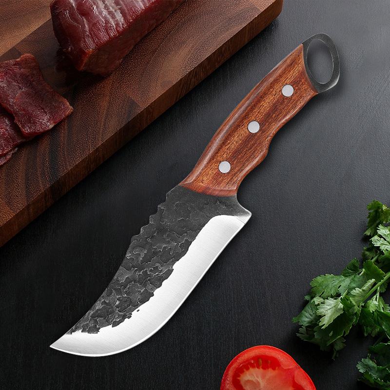 Нож для разделки мяса, тесак для мяса, овощей, рыбы, поварской нож с деревянной ручкой, кованым лезвием, кухонный нож из нержавеющей стали
Нож для разделки мяса, тесак для мяса, овощей, рыбы, поварской нож с деревянной ручкой, кованым лезвием, кухонный нож из нержавеющей стали