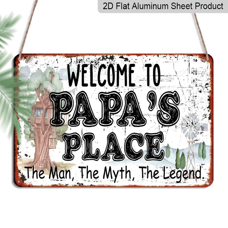 2D Flat Vintage Dad s House Welcome Sign - Heavy-Duty Aluminium Retro Wall Decor with Farmhouse Landscape - Indoor/Outdoor Decoration for Papa s 20*30cm
2D Flat Vintage Dad s House Welcome Sign - Heavy-Duty Aluminium Retro Wall Decor with Farmhouse Landscape - Indoor/Outdoor Decoration for Papa s 20*30cm