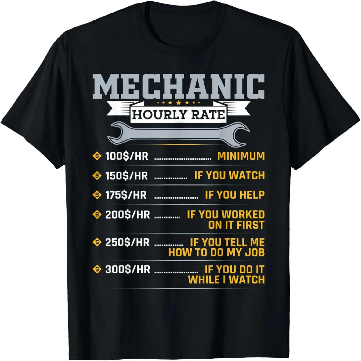 Mens Funny Mechanic Hourly Rate Car Mechanic Car Guy T-Shirt XXXXXL різнокольоровий
Mens Funny Mechanic Hourly Rate Car Mechanic Car Guy T-Shirt XXXXXL різнокольоровий