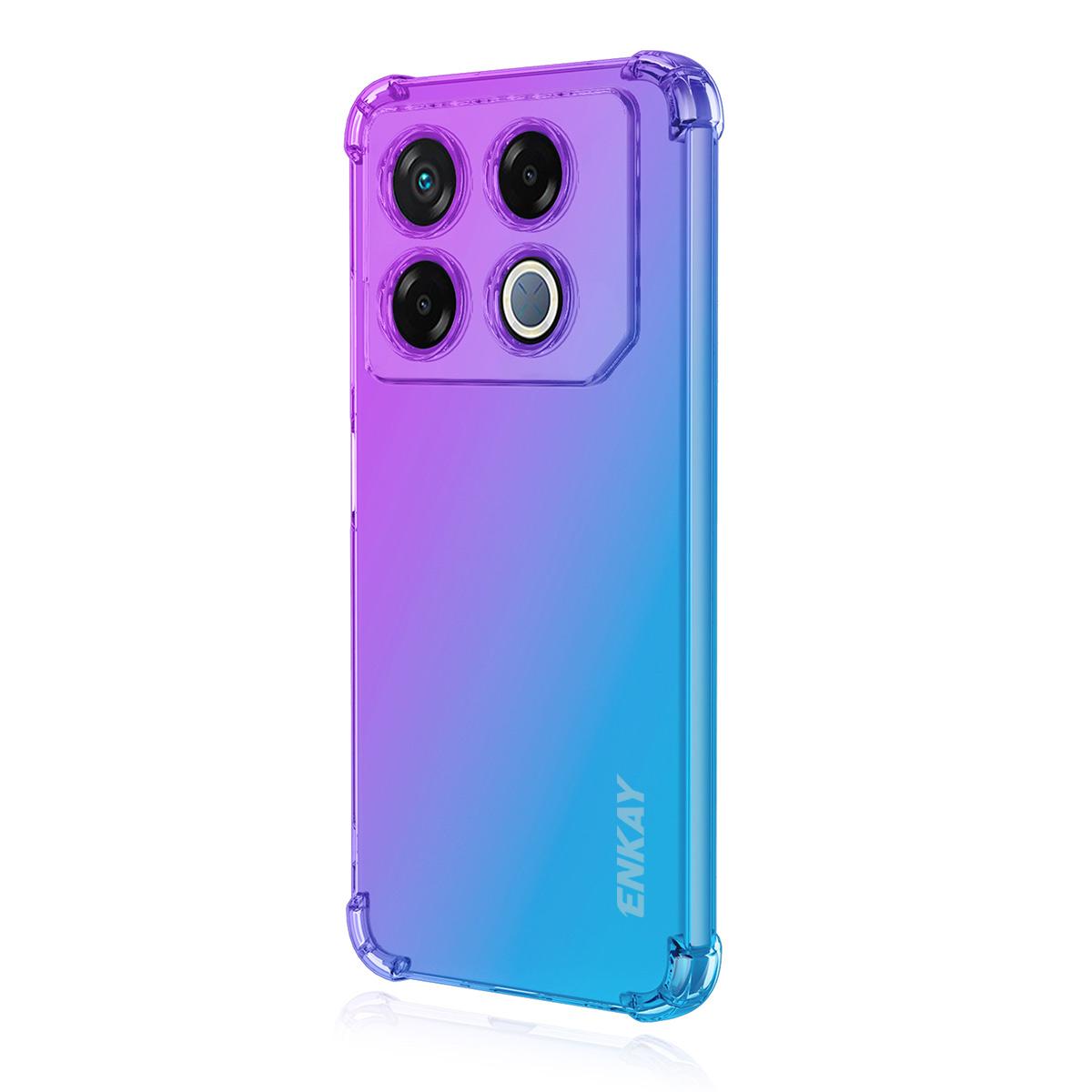 For Infinix GT 20 Pro 5G TPU Case ENKAY Thickened Four Corner Drop-proof Phone Back Cover Purple/Blue
For Infinix GT 20 Pro 5G TPU Case ENKAY Thickened Four Corner Drop-proof Phone Back Cover Purple/Blue