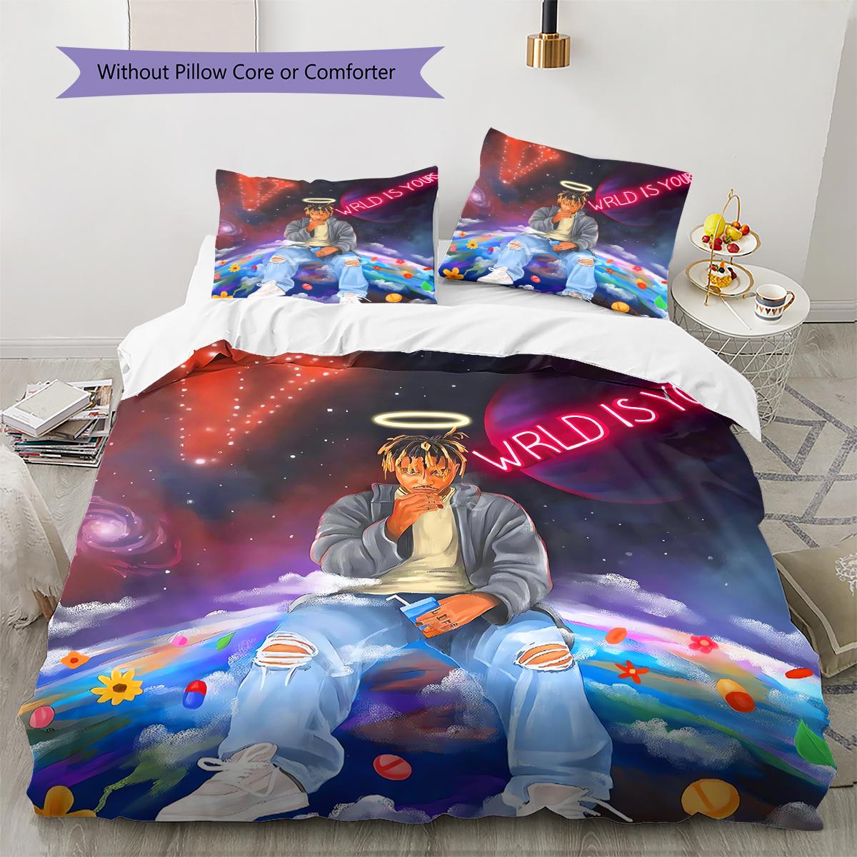Juice-Wrld Singer Pattern Bedding Quilt Set Quilt Cover Pillowcase Home Decoration Gift (1 * duvet cover + 2 * pillowcase, without core) 135x200cm
Juice-Wrld Singer Pattern Bedding Quilt Set Quilt Cover Pillowcase Home Decoration Gift (1 * duvet cover + 2 * pillowcase, without core) 135x200cm