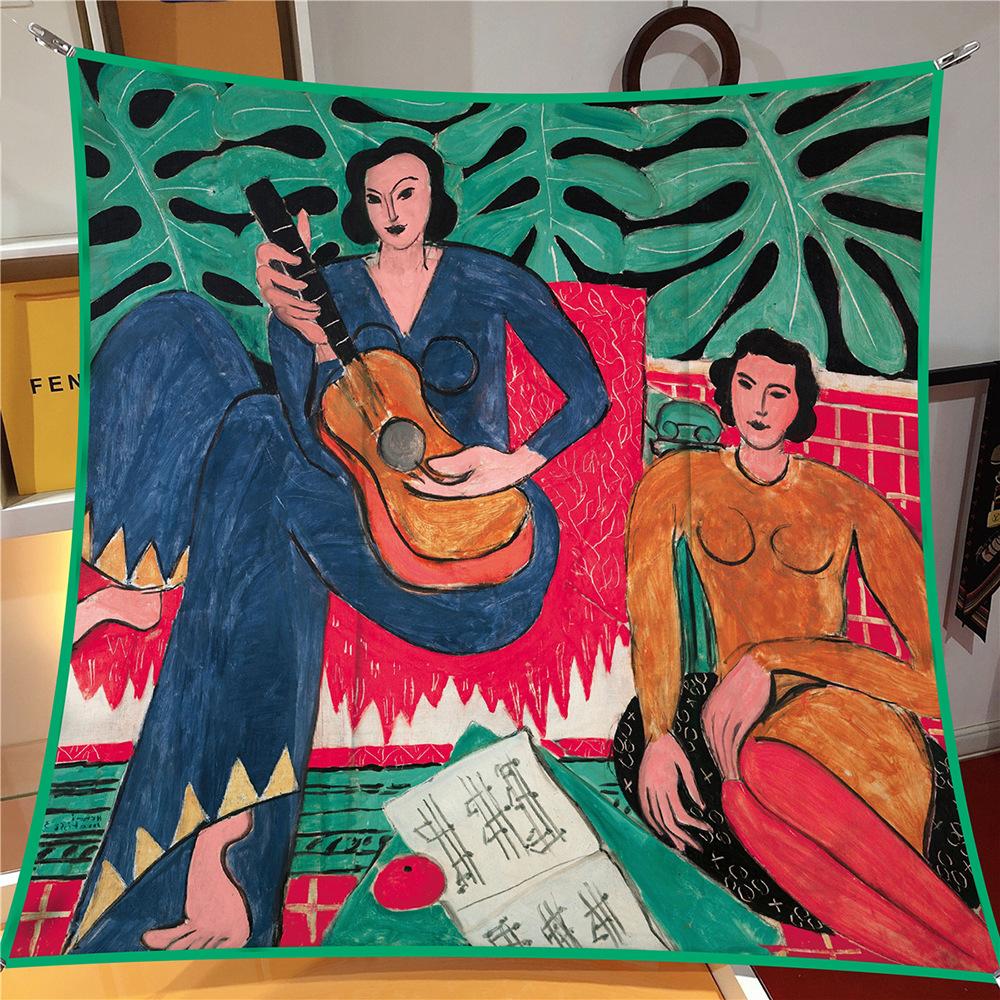 Silk Scarf Women Music Oil Printing Square Scarves Head Echarpe Silk Foulards Femme Wraps Beach Shawls Bandana Lady Hijabs 90CM 90x90cm
Silk Scarf Women Music Oil Printing Square Scarves Head Echarpe Silk Foulards Femme Wraps Beach Shawls Bandana Lady Hijabs 90CM 90x90cm