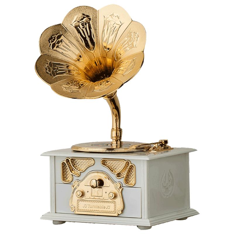 Luxury Home Ornaments Vintage Antique Wooden Metal Phonograph Music Box for Home Desktop Decoration Music Box Ornament Gifts
Luxury Home Ornaments Vintage Antique Wooden Metal Phonograph Music Box for Home Desktop Decoration Music Box Ornament Gifts