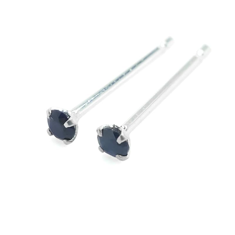 Richight Extremely small 2mm natural stone sapphire pure silver small stud earrings Silver 925 silver mini deep blue second piercing simple men s
Richight Extremely small 2mm natural stone sapphire pure silver small stud earrings Silver 925 silver mini deep blue second piercing simple men s