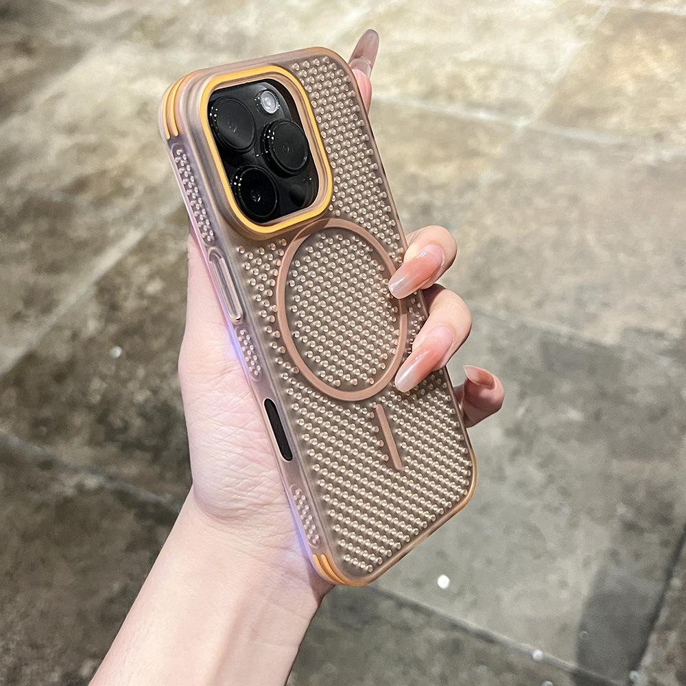 Applicable to iPhone16promax heat dissipation magnetic mobile phone case Apple 15 contrasting color four corners anti-drop ultra-thin protective case iPhone 17
Applicable to iPhone16promax heat dissipation magnetic mobile phone case Apple 15 contrasting color four corners anti-drop ultra-thin protective case iPhone 17