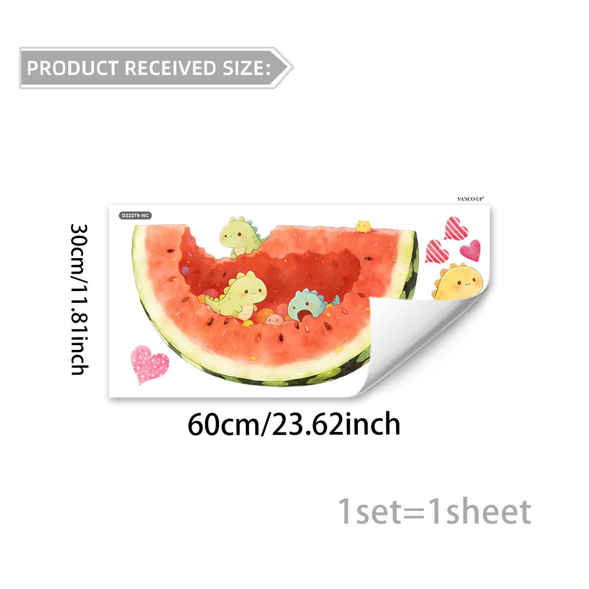 Cartoon Watermelon Dinosaur Static Cling Window Sticker Double-Sided Visible Removable Self-Adhesive for Glass Door Showcase Home Decor Art 30x60cm разноцветный
Cartoon Watermelon Dinosaur Static Cling Window Sticker Double-Sided Visible Removable Self-Adhesive for Glass Door Showcase Home Decor Art 30x60cm разноцветный