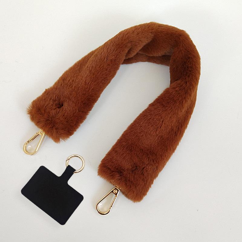 Autumn and Winter New Bag Parts Accessories Portable Plush Bag with Mobile Phone Lanyard Travel Anti-lost Mobile Phone Lanyard коричневый
Autumn and Winter New Bag Parts Accessories Portable Plush Bag with Mobile Phone Lanyard Travel Anti-lost Mobile Phone Lanyard коричневый