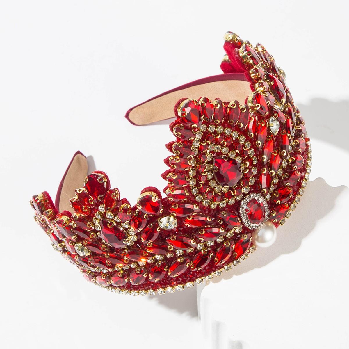 New Style Hairband, Vintage-style Headband, Exaggerated High Crown-shaped Headpiece with Wide Edge Accessory FG1511 - Red
New Style Hairband, Vintage-style Headband, Exaggerated High Crown-shaped Headpiece with Wide Edge Accessory FG1511 - Red