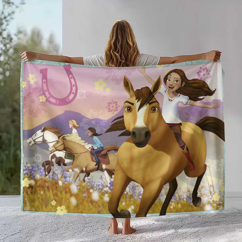 Cartoon Spirit Riding Free Horses Flannel Blanket,Ultra Soft Warm Plush Throw for Home Bedroom Bed Sofa Cover Camping Picnic 75x90cm
Cartoon Spirit Riding Free Horses Flannel Blanket,Ultra Soft Warm Plush Throw for Home Bedroom Bed Sofa Cover Camping Picnic 75x90cm