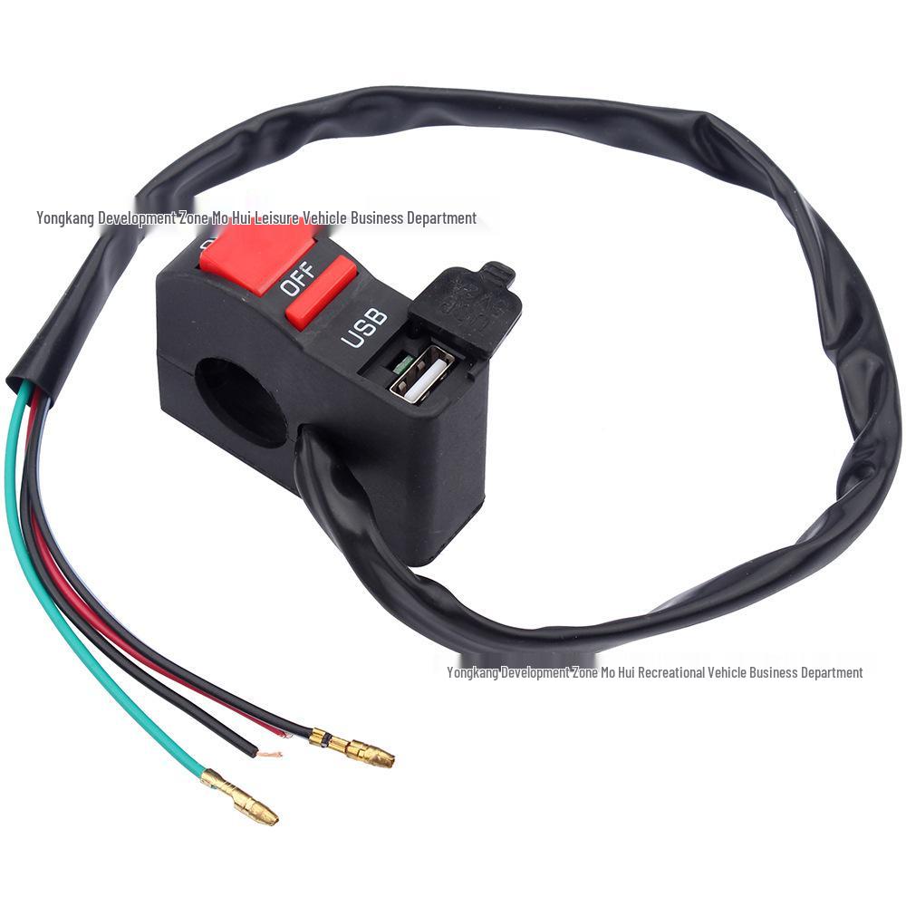 Off-road Electric Vehicle Ignition and Flameout Switch with USB Charging for Motorcycle, ATV, or Skateboard. Hybrid Model
Off-road Electric Vehicle Ignition and Flameout Switch with USB Charging for Motorcycle, ATV, or Skateboard. Hybrid Model