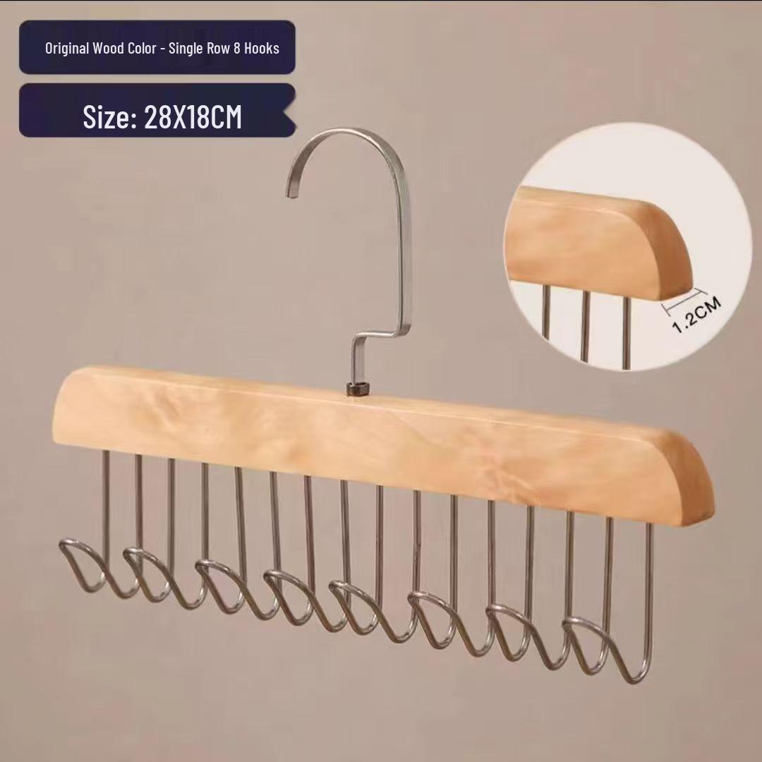 Solid Wood Camisole & Bra Organizer with Multi-functional Hooks
Solid Wood Camisole & Bra Organizer with Multi-functional Hooks