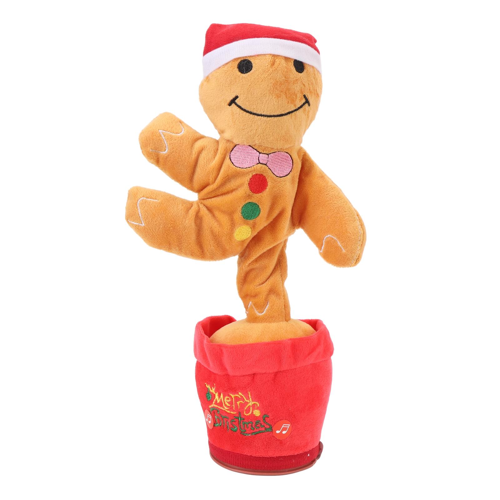 Рождественская танцующая говорящая игрушка-повторюшка, повторяющая то, что вы говорите, милая записывающая, поющая, со светодиодной подсветкой, говорящая Type 2
Рождественская танцующая говорящая игрушка-повторюшка, повторяющая то, что вы говорите, милая записывающая, поющая, со светодиодной подсветкой, говорящая Type 2