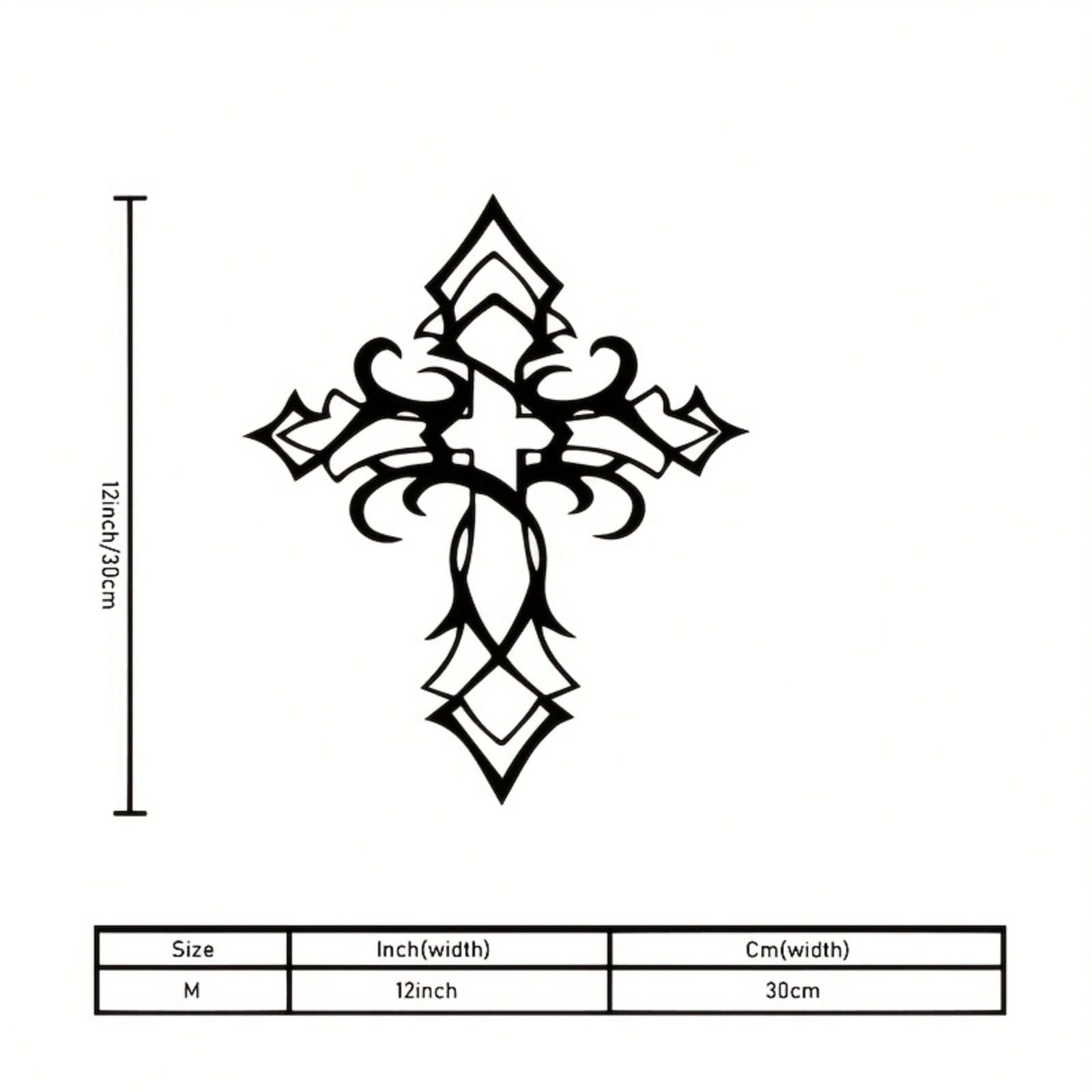 Tribal Cross Wall Hanging Black Metal Christian Symbol Celtic Knot Durable Outdoor Indoor Decor різнокольоровий
Tribal Cross Wall Hanging Black Metal Christian Symbol Celtic Knot Durable Outdoor Indoor Decor різнокольоровий