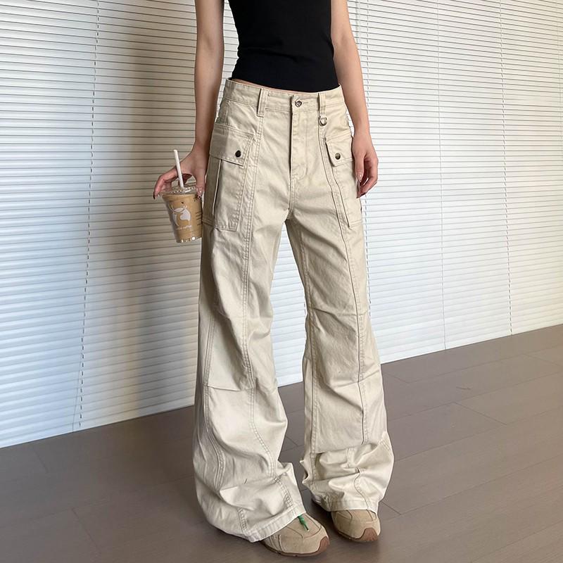 Unisex Retro Multi-Pocket Straight-Leg Flare Cargo Pants - Washed Slimming Casual Trend Triple Extra Large
Unisex Retro Multi-Pocket Straight-Leg Flare Cargo Pants - Washed Slimming Casual Trend Triple Extra Large