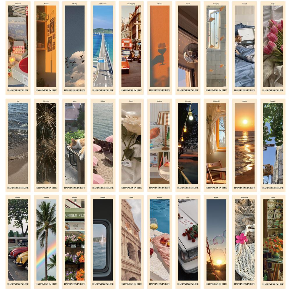 30PCS Landscape Emotional Fragments Bookmarks DIY Ledger Paper Decoration Markers Paper Notebook With Supplies Message Cards
30PCS Landscape Emotional Fragments Bookmarks DIY Ledger Paper Decoration Markers Paper Notebook With Supplies Message Cards