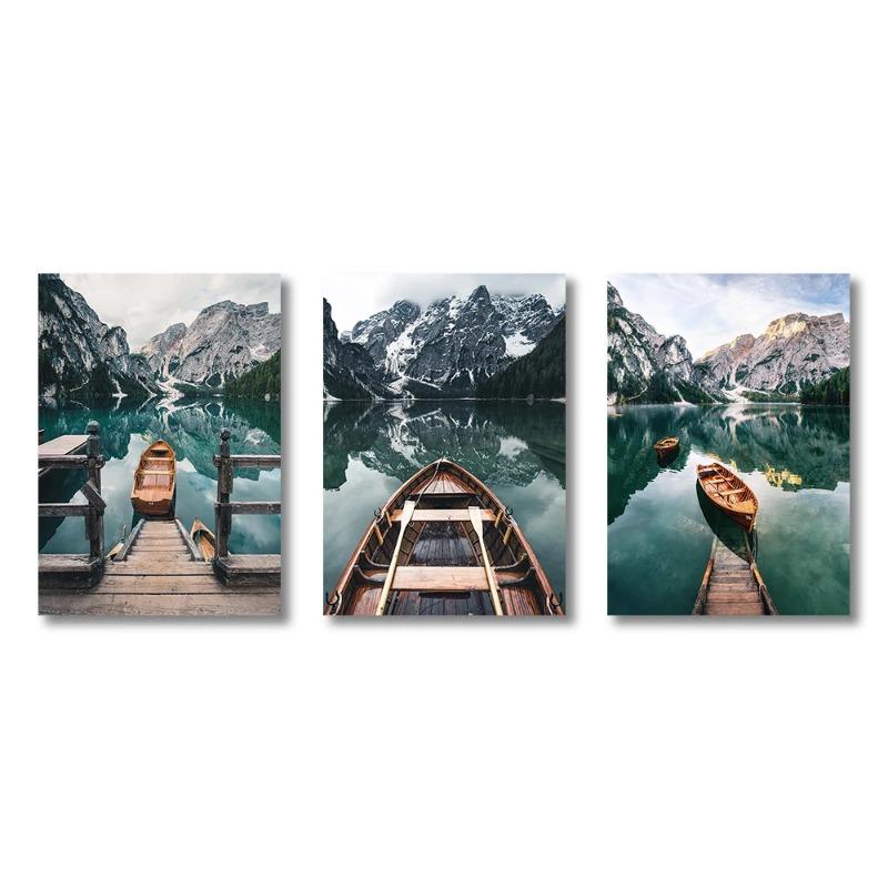 3 шт., постер с природным пейзажем, горное озеро, лодка, скандинавские картины, настенная живопись на холсте для гостиной, спальни, домашний декор 40x60cm селадон синий
3 шт., постер с природным пейзажем, горное озеро, лодка, скандинавские картины, настенная живопись на холсте для гостиной, спальни, домашний декор 40x60cm селадон синий