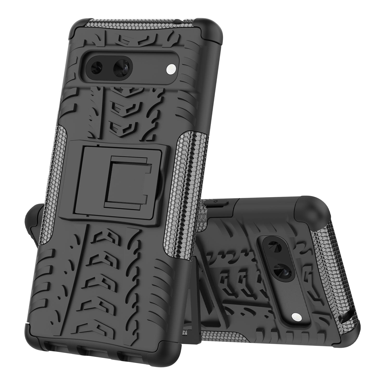 For Google Pixel 7a PC+TPU Kickstand Back Cover Tyre Pattern Shockproof Phone Case Blue
For Google Pixel 7a PC+TPU Kickstand Back Cover Tyre Pattern Shockproof Phone Case Blue