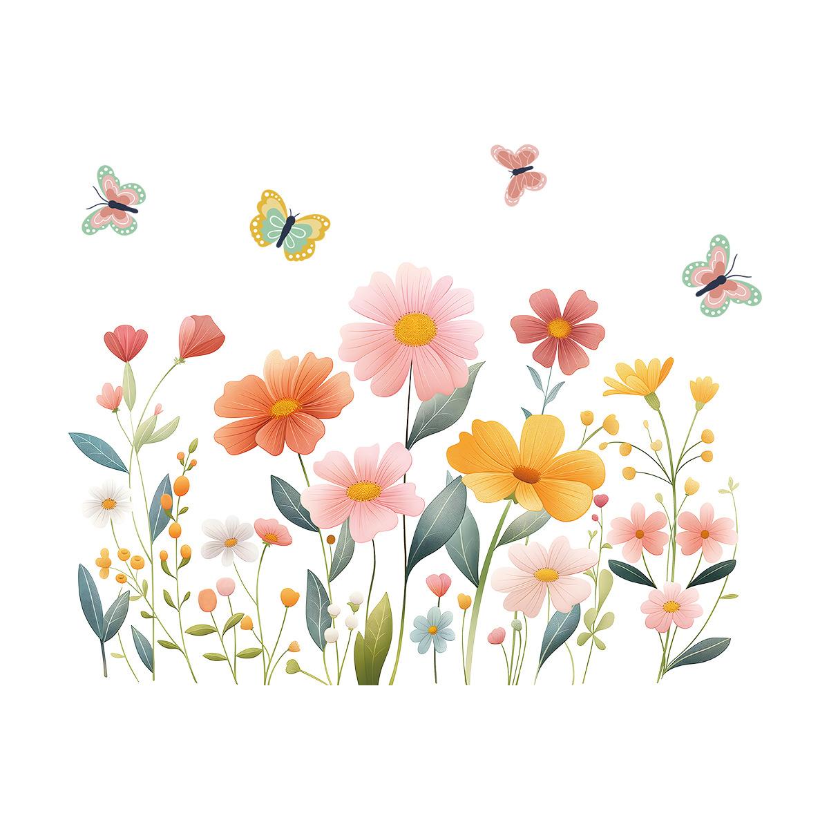 Cartoon Aesthetic Rustic Floral Butterfly Wall Stickers, Cute Girly Self-Adhesive Decor for Room Decoration 40x60CM різнокольоровий
Cartoon Aesthetic Rustic Floral Butterfly Wall Stickers, Cute Girly Self-Adhesive Decor for Room Decoration 40x60CM різнокольоровий