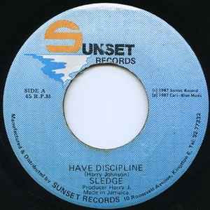 7inch Record SLEDGE Have Discipline NONE Sunset Records 1987 Jamaica Reggae Ska Dub Used
7inch Record SLEDGE Have Discipline NONE Sunset Records 1987 Jamaica Reggae Ska Dub Used