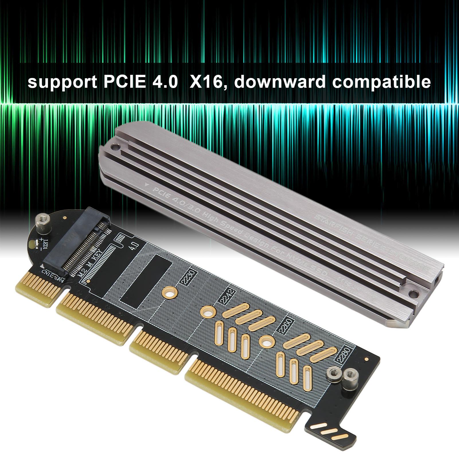 Адаптер M.2 NVMe SSD до PCIe PCIe 4.0 Алюмінієвий сплав Plug and Play Карта-адаптер M.2 PCIe для
Адаптер M.2 NVMe SSD до PCIe PCIe 4.0 Алюмінієвий сплав Plug and Play Карта-адаптер M.2 PCIe для