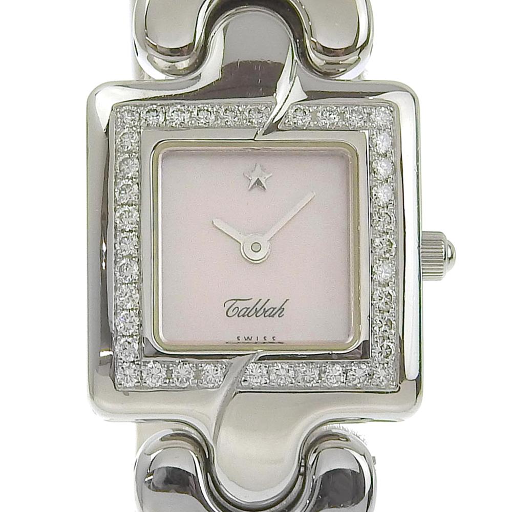 Tabbah Bezel Diamond Watches Pink shellDial Stainless Steel Quartz Analog display Women Used
Tabbah Bezel Diamond Watches Pink shellDial Stainless Steel Quartz Analog display Women Used
