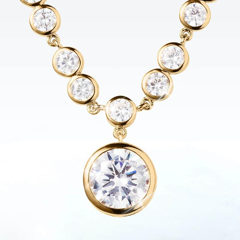 Новое роскошное женское ожерелье золотого цвета, современные ювелирные изделия, модное ожерелье с подвеской для девочек для вечеринки, повседневная одежда, нежные аксессуары 
Новое роскошное женское ожерелье золотого цвета, современные ювелирные изделия, модное ожерелье с подвеской для девочек для вечеринки, повседневная одежда, нежные аксессуары