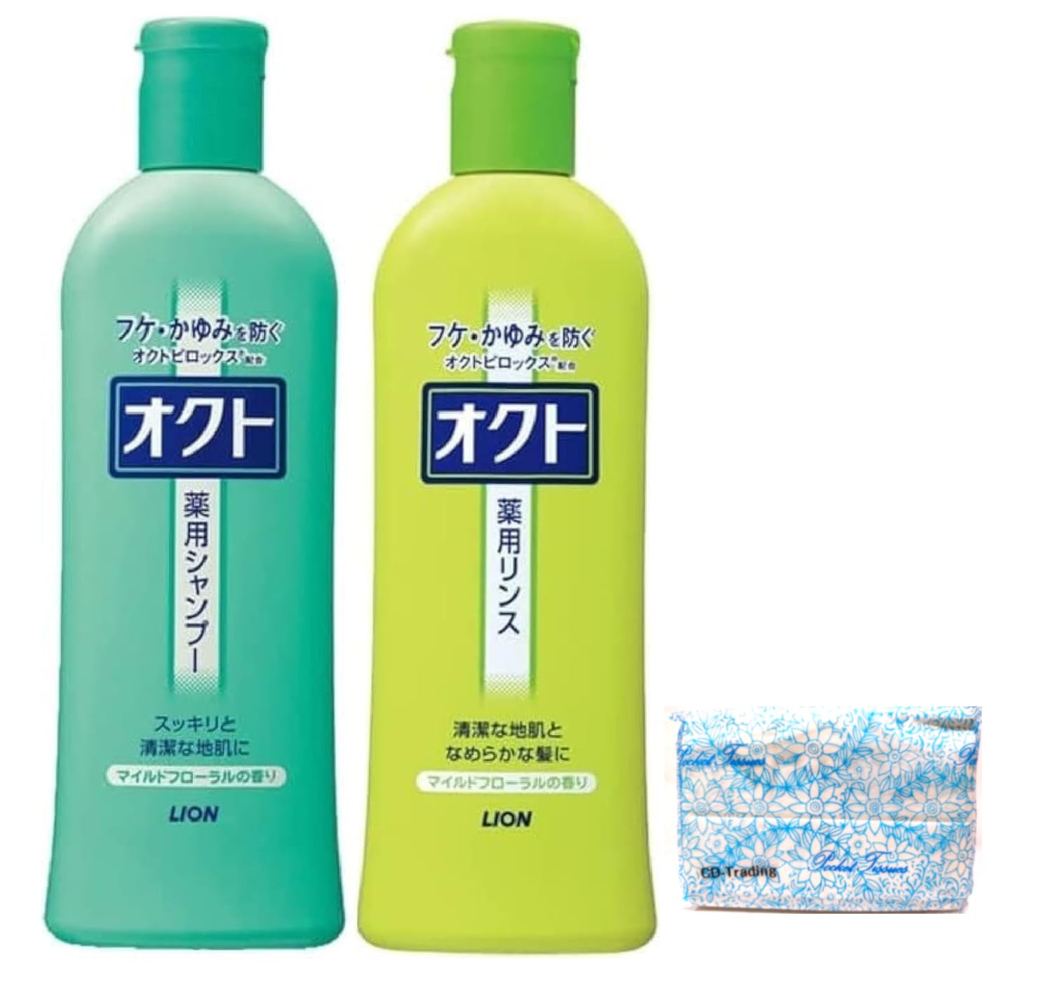 Octo Shampoo & Conditioner 320ml (1 bottle each) Medicated shampoo, non-prescription drug, includes original pocket tissue
Octo Shampoo & Conditioner 320ml (1 bottle each) Medicated shampoo, non-prescription drug, includes original pocket tissue