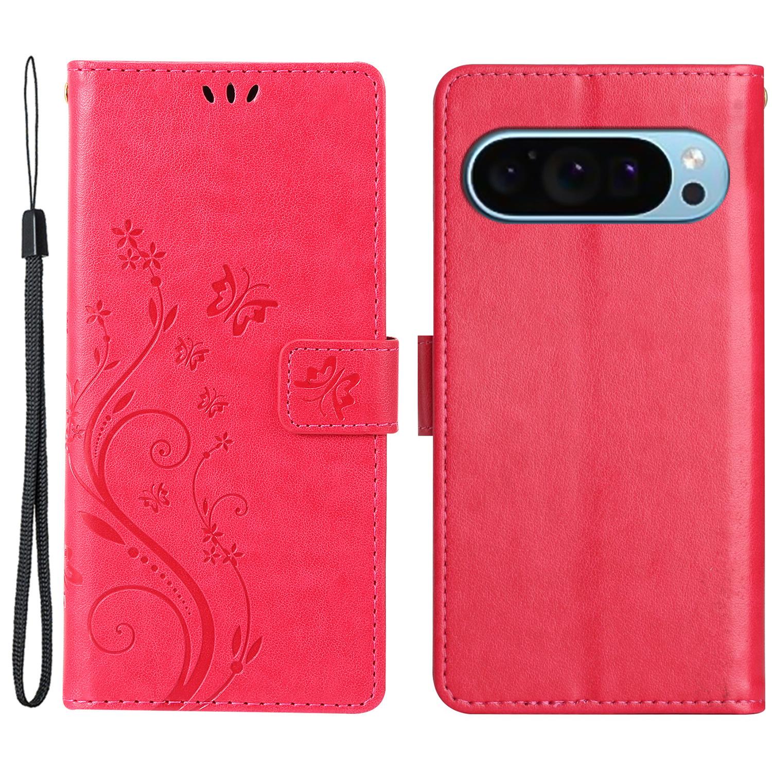For Google Pixel 9 Pro XL Cell Phone Case Butterfly Imprinted Anti-Scratch Leather Wallet Cover Red
For Google Pixel 9 Pro XL Cell Phone Case Butterfly Imprinted Anti-Scratch Leather Wallet Cover Red
