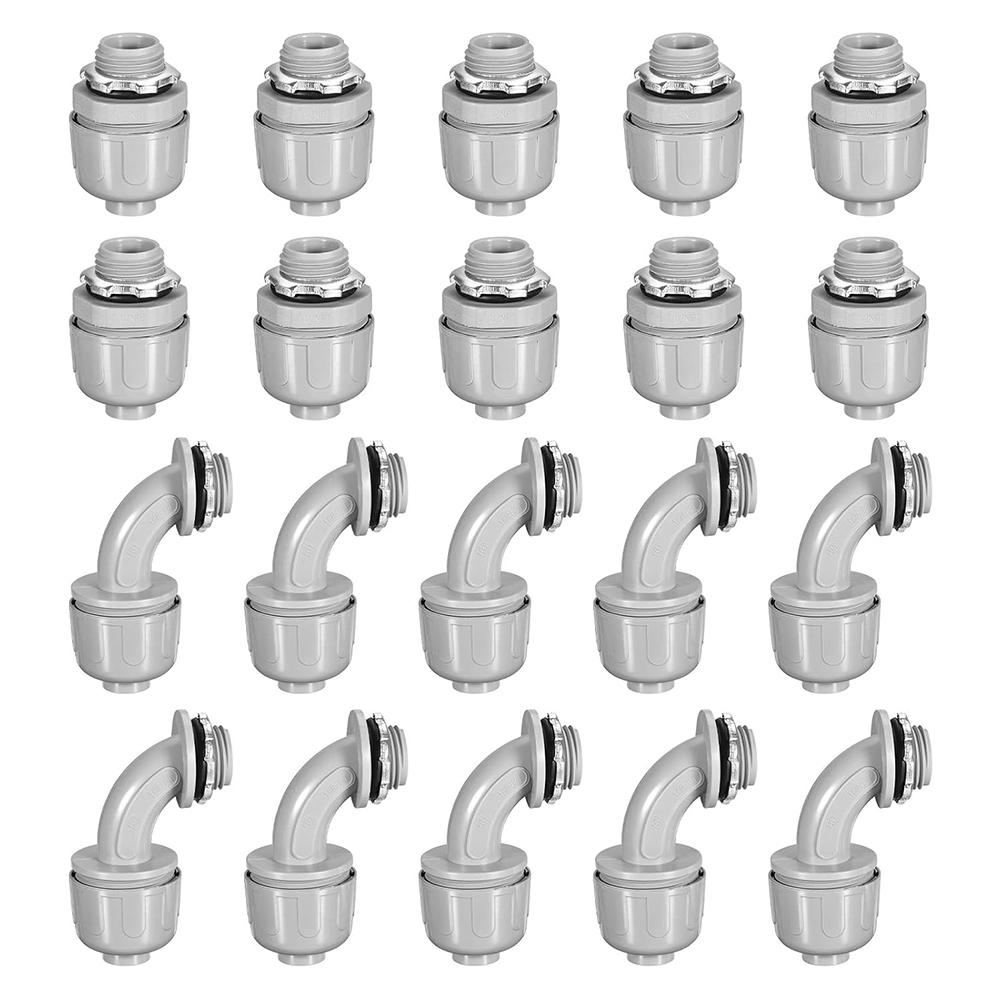 Sustainable PVC Conduit Connectors Package Water Resistant Includes a Mix of Straight & Elbow Fittings for Flexibility
Sustainable PVC Conduit Connectors Package Water Resistant Includes a Mix of Straight & Elbow Fittings for Flexibility